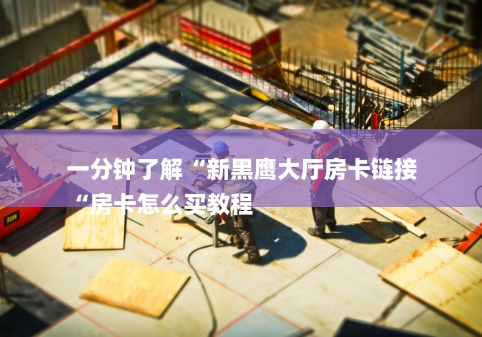 一分钟了解“新黑鹰大厅房卡链接
“房卡怎么买教程