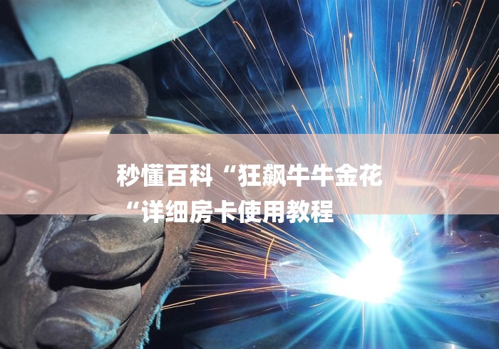 秒懂百科“狂飙牛牛金花
“详细房卡使用教程