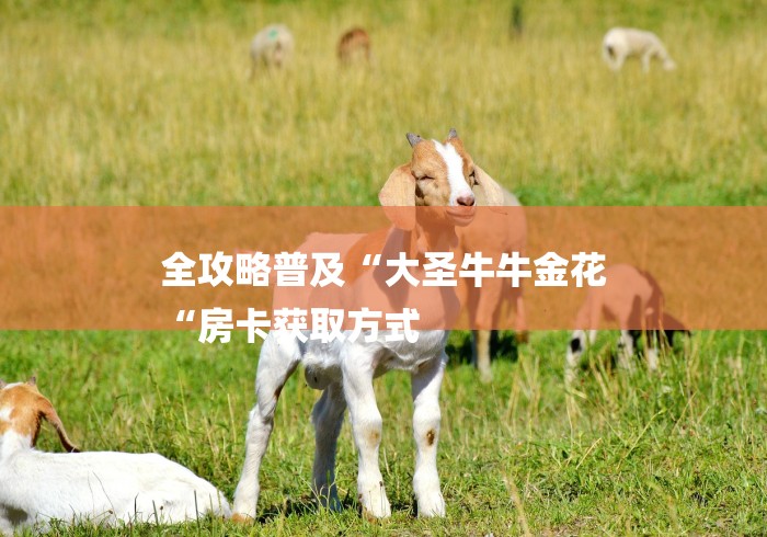 全攻略普及“大圣牛牛金花
“房卡获取方式 