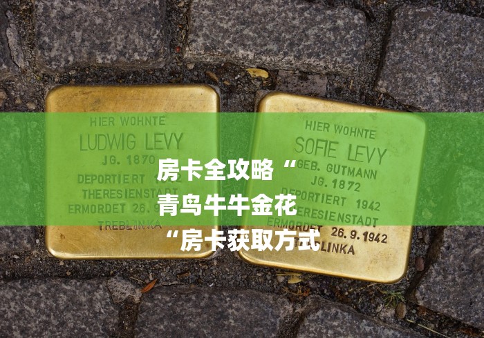 房卡全攻略“
青鸟牛牛金花
“房卡获取方式 
