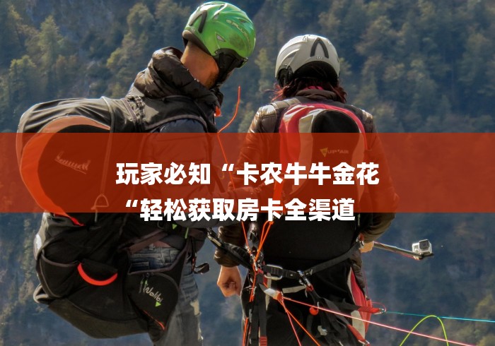 玩家必知“卡农牛牛金花
“轻松获取房卡全渠道