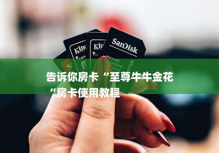 告诉你房卡“至尊牛牛金花
“房卡使用教程