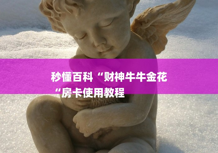 秒懂百科“财神牛牛金花
“房卡使用教程