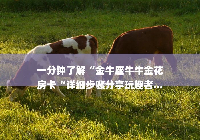 一分钟了解“金牛座牛牛金花
房卡“详细步骤分享玩趣者...