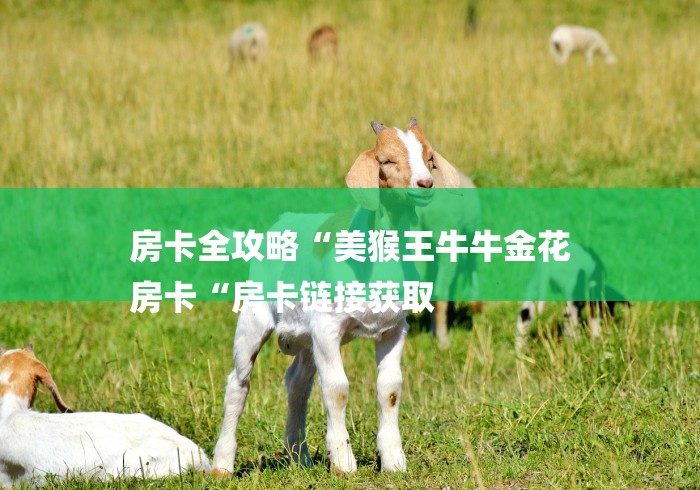 房卡全攻略“美猴王牛牛金花
房卡“房卡链接获取